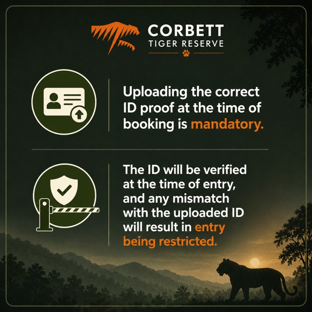 Uploading the correct ID proof at the time of booking is mandatory